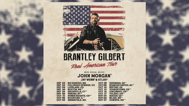 Brantley Gilbert will be a Real American on the road through November